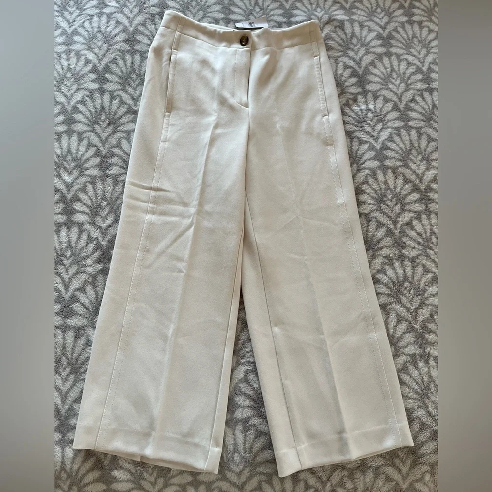 Ann Taylor High Rise wide leg croppants - Picture 1 of 8